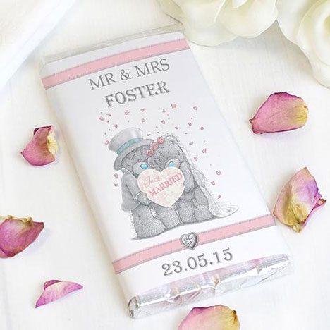 Personalised Me to You Bear Wedding Couple Chocolate Bar Extra Image 1